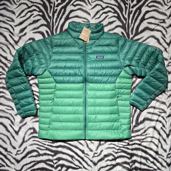 New Patagonia goose Down Sweater Jacket puffer 84675 Gather Green Size XL men's